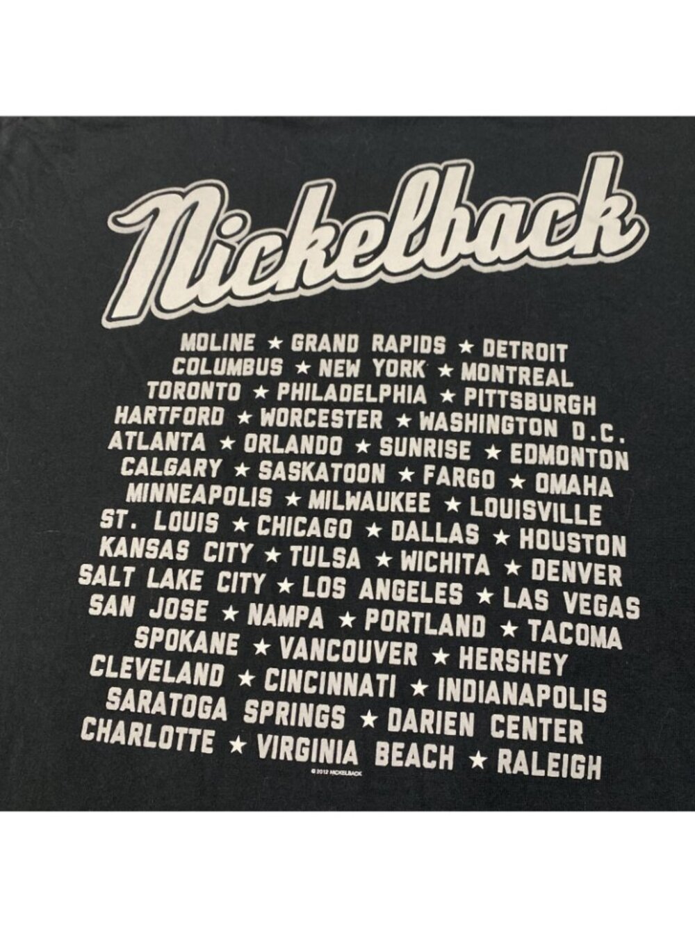 Nickelback T-Shirt Men's Black XL 100% Cotton Band Tour Gildan Graphic Tee - Picture 5 of 7